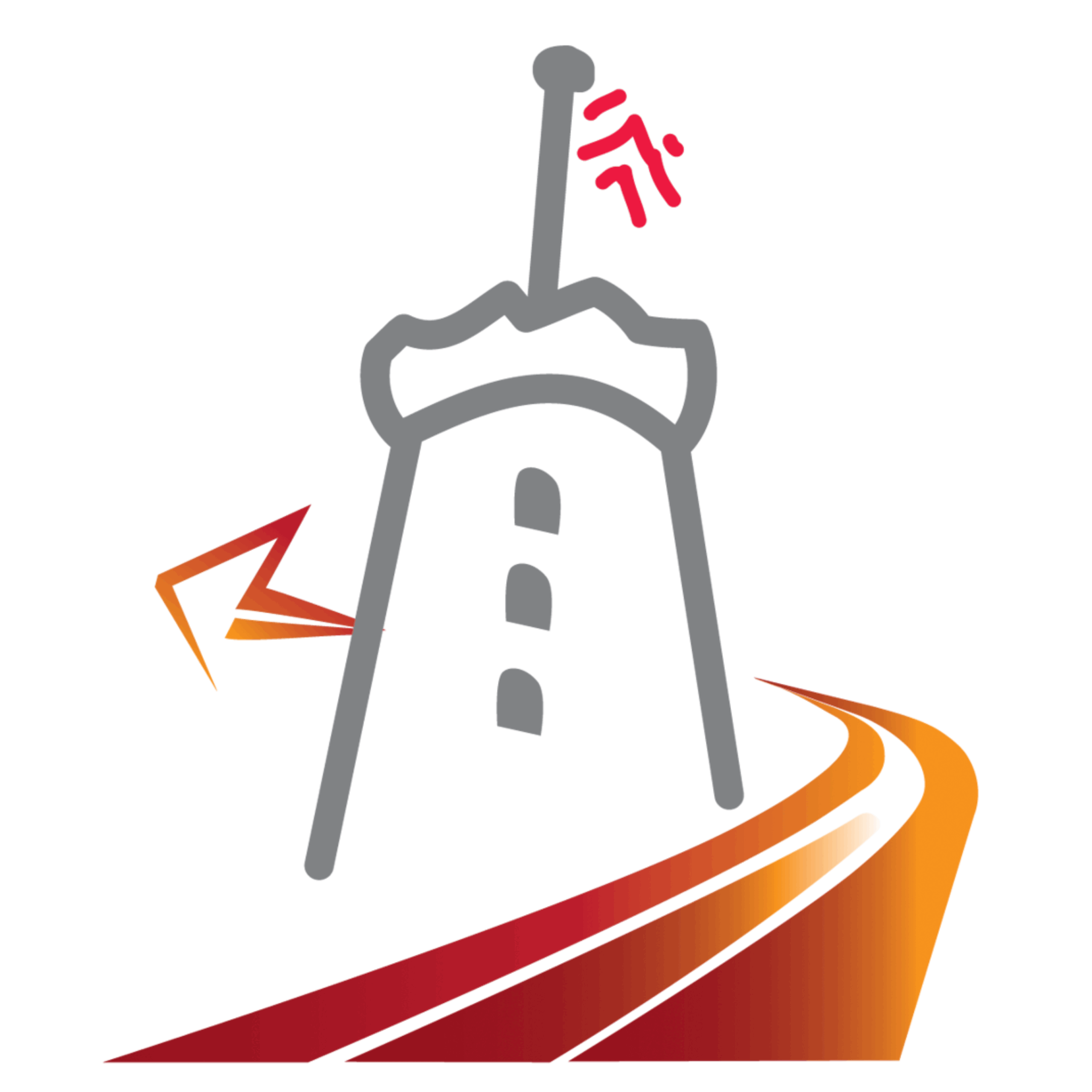 Nur Burg und Laufbahn weißer Hintergrund png selbst geamcht